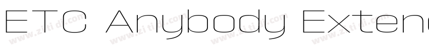 ETC Anybody Extended字体转换